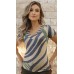 034394 Blusa Manga Curta estampa Abstrata